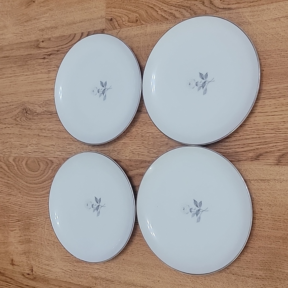 #4 Fashion Manor Solitude Set Of 4 Bread & Butter Plates 6 1/2"